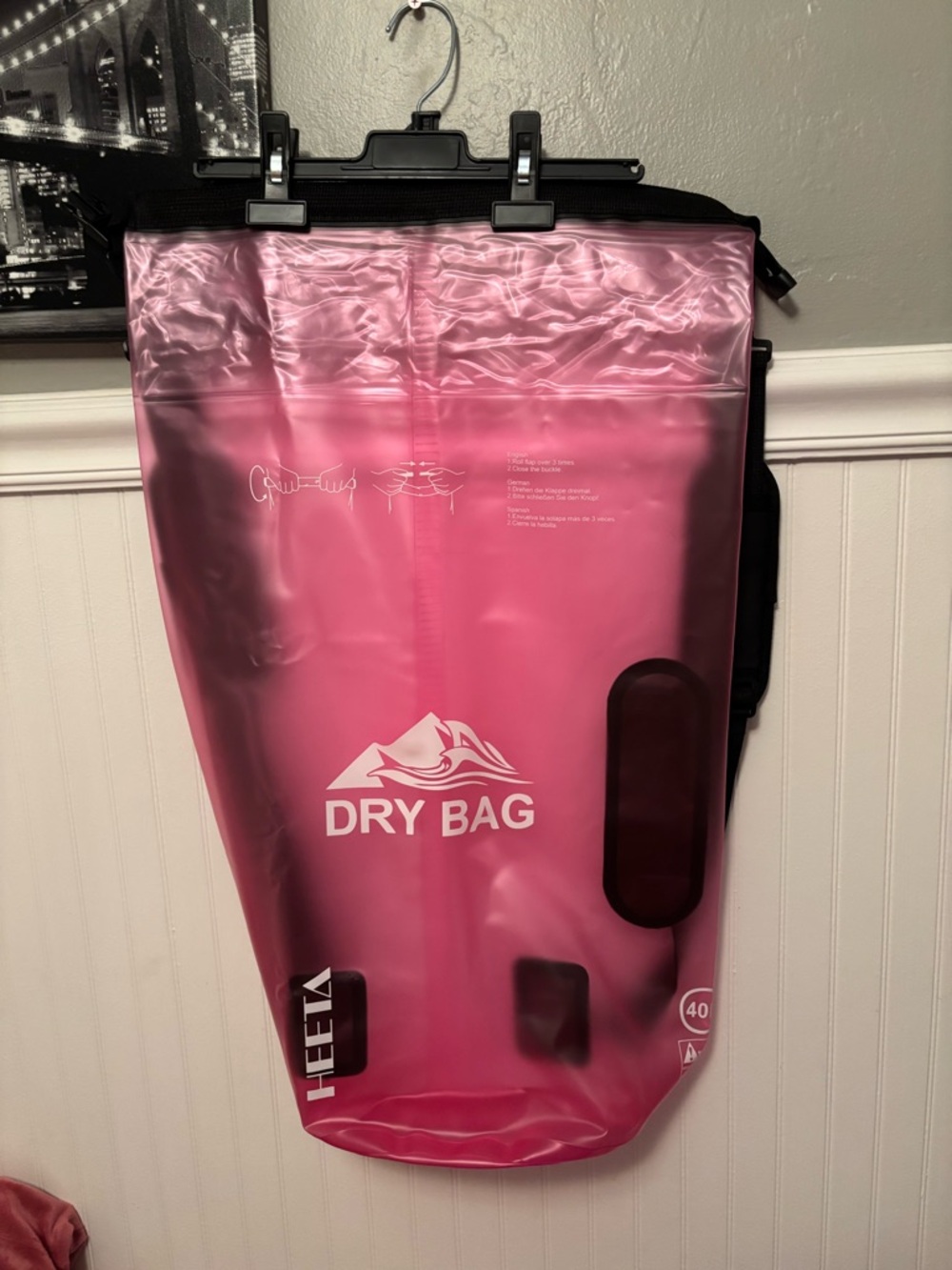 Heeta Pink Waterproof Dry Bag kayaking